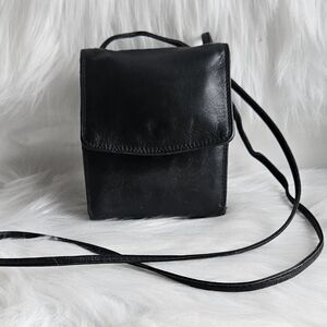 Derek Alexander Mini Leather Crossbody Bag / Wallet